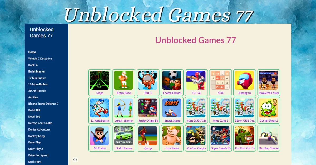 Unleashing Fun and Entertainment with Unblocked Games 77